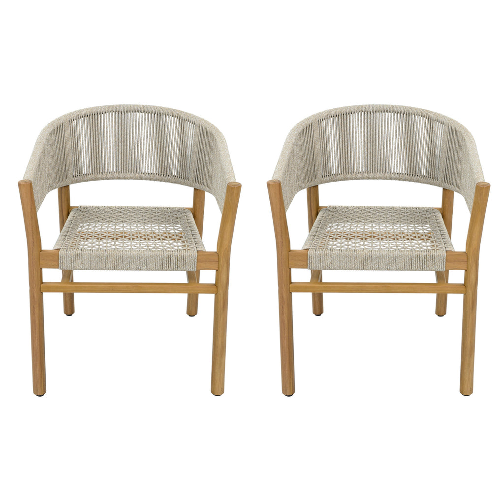 Outdoor Accent Chair Set 2 Person Seating Group
