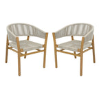 Outdoor Accent Chair Set 2 Person Seating Group