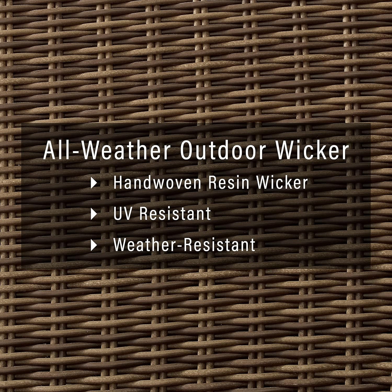 Bradenton 5-Piece Outdoor Loveseat Patio Furniture Set, Wicker Conversation Sets for Porch, Brown with Sangria Cushions