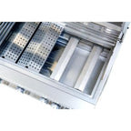 40 In. 5-Burner Built-In Natural Gas Grill in Stainless Steel with 1 Infrared Burner