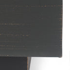 Outdoor Iron Square Propane Fire Pit - Brushed Brown