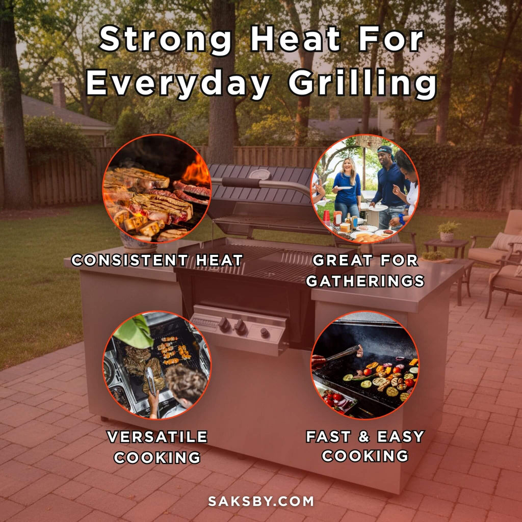 Broilmaster P4X Super Premium Cast Aluminum Gas Grill with Flare Busters