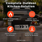 Broilmaster P4X Super Premium Cast Aluminum Gas Grill with Flare Busters