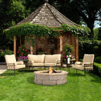 30 In. Fossill Brown Fire Pit Kit