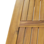 4-Piece Acacia Wood Patio Furniture Set with Cushions