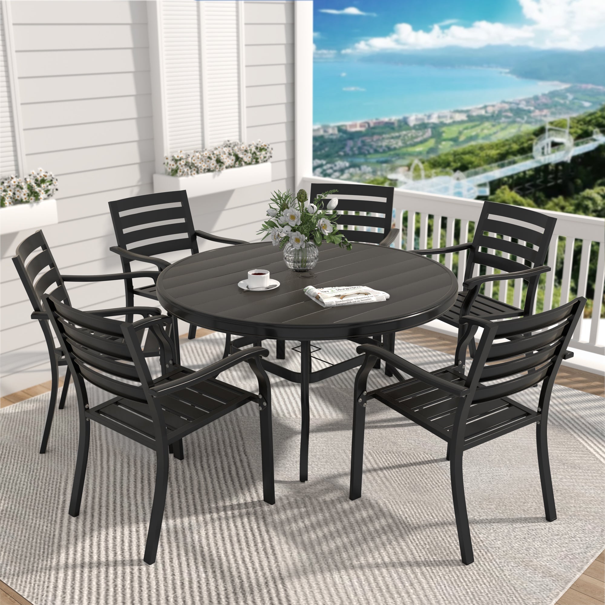 7- Piece Outdoor Patio Dining Set