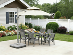 Outdoor Patio Dining Set - Table and Six Chairs