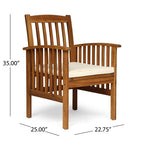 7- Piece Acacia Wood Outdoor Dining Set