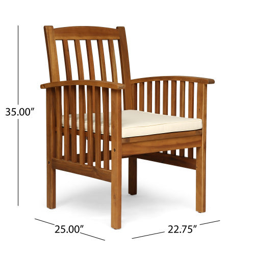 7- Piece Acacia Wood Outdoor Dining Set