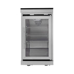 Castelle Flame Capri 96-Inch 6-Burner 85000 BTU Outdoor Kitchen Liquid Propane Grill Island with Fridge