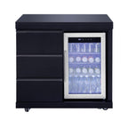 Castelle Flame Summit 6-Burner 85000 BTU Liquid Propane Grill Island with Sink and Fridge
