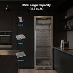 Commercial 12.5 Cu.Ft Dry Aging Fridge For Steaks, Beef, Lamb, And Ham