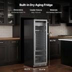 Commercial 12.5 Cu.Ft Dry Aging Fridge For Steaks, Beef, Lamb, And Ham