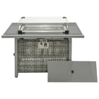 K&K Patio 8-Piece Patio Furniture Set with 43" Fire Pit Table