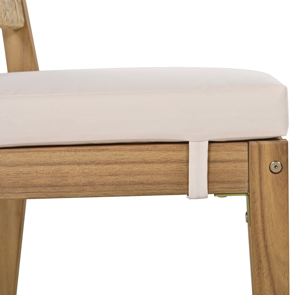 Multi-Person Outdoor Acacia Wood Dining Table and Chair Set