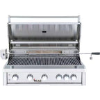 40 In. 5-Burner Built-In Natural Gas Grill in Stainless Steel with 1 Infrared Burner