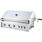 40 In. 5-Burner Built-In Natural Gas Grill in Stainless Steel with 1 Infrared Burner