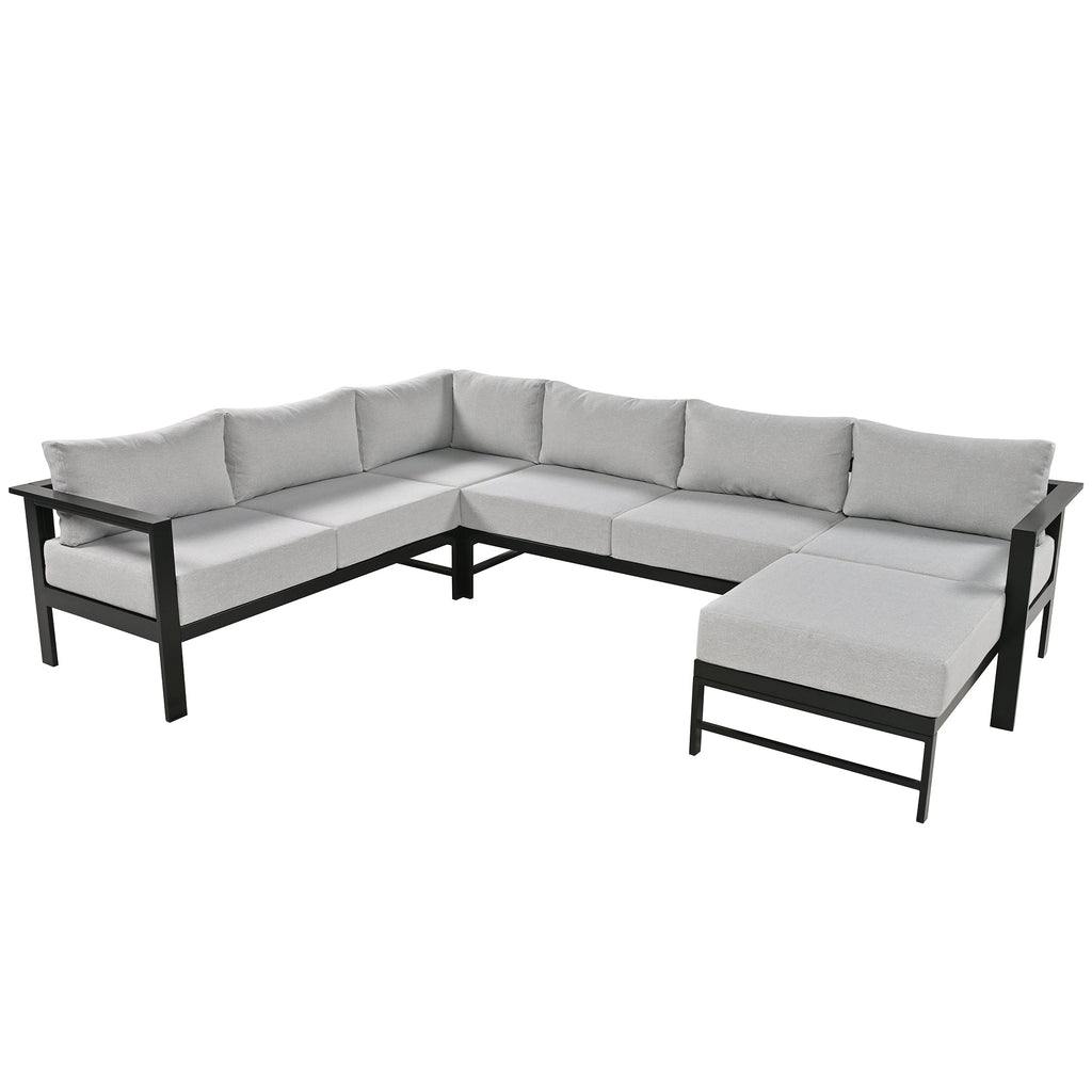 U-Shaped Outdoor Sectional Sofa Set