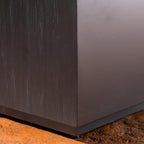 Wellington Outdoor Iron 33" Square Fire Pit - 50,000 BTU, Dark Grey