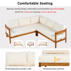 Acacia Solid Wood Patio Furniture Set
