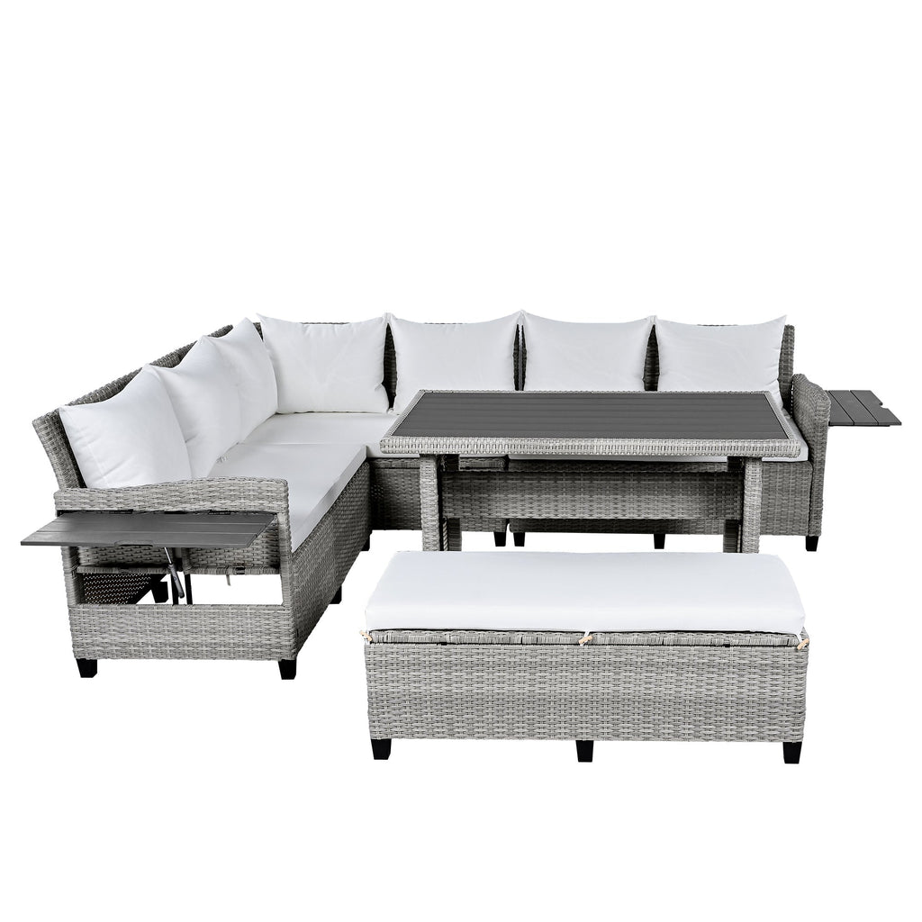 5-Piece Outdoor Patio Rattan Sofa Set