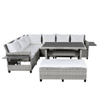 5-Piece Outdoor Patio Rattan Sofa Set