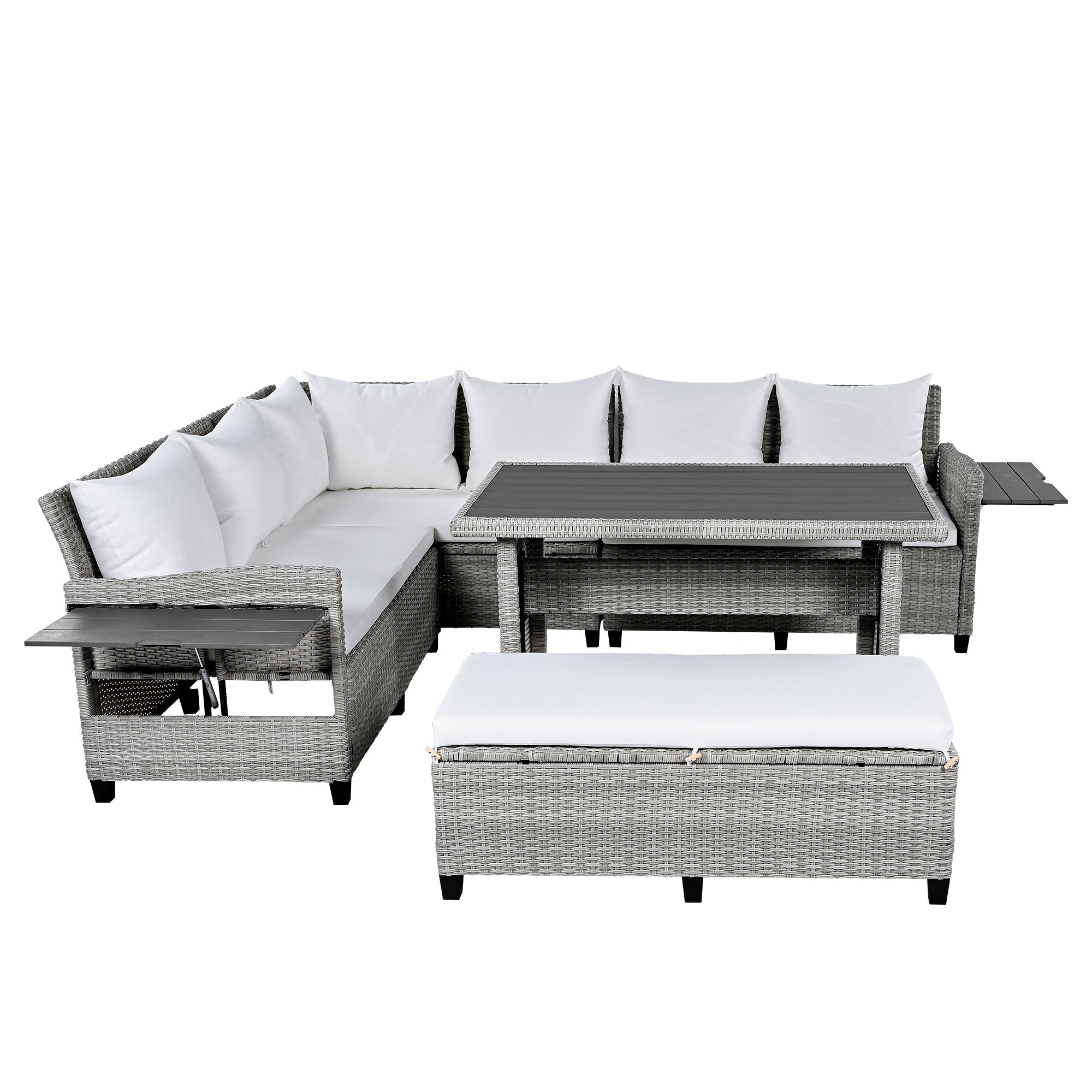 5-Piece Outdoor Patio Rattan Sofa Set