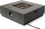 Wellington Outdoor 50,000 BTU Square Fire Pit (No Tank Holder) - Concrete Finish