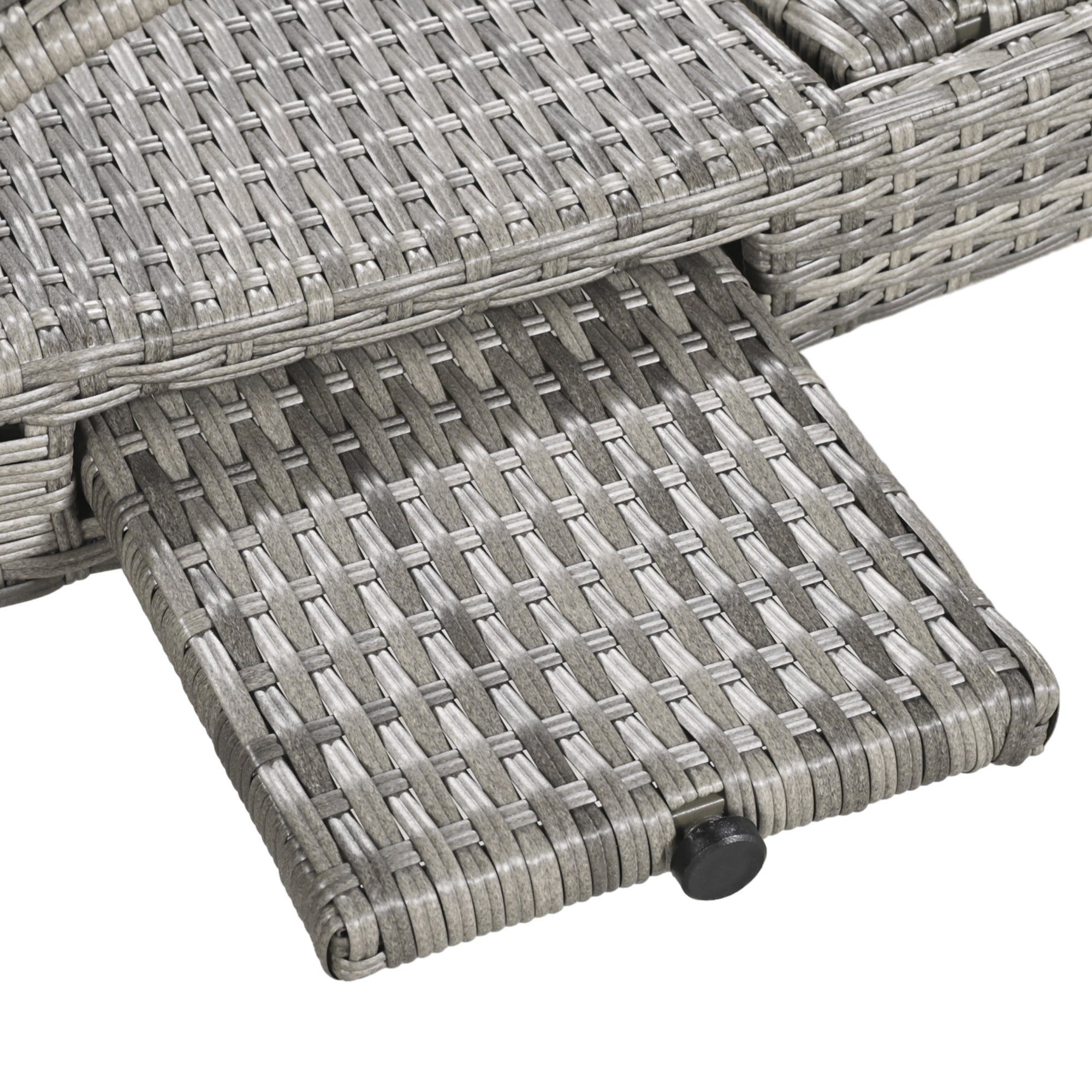 Outdoor Wicker Chaise Lounge Chairs Set of 2