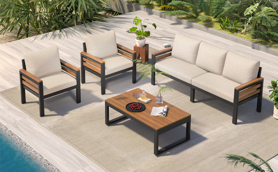 4-Piece Outdoor Furniture Sofa Set