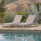 Chaise Lounge With 5 Reclining Positions, Outdoor Patio Lounge Chairs