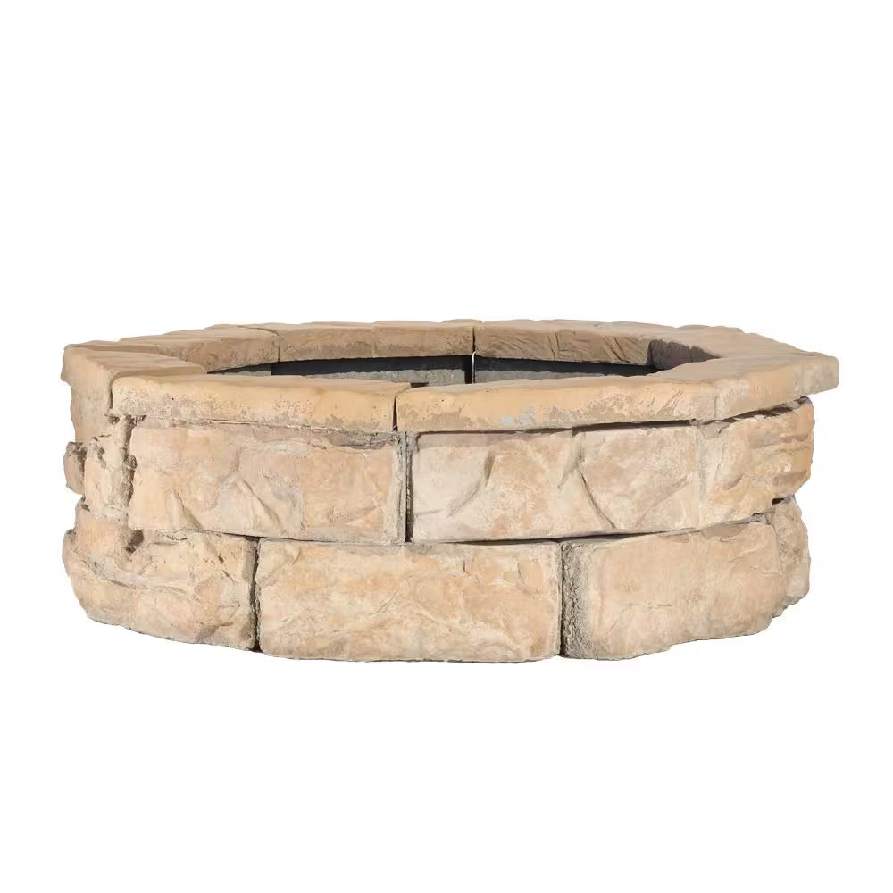 30 In. Fossill Brown Fire Pit Kit