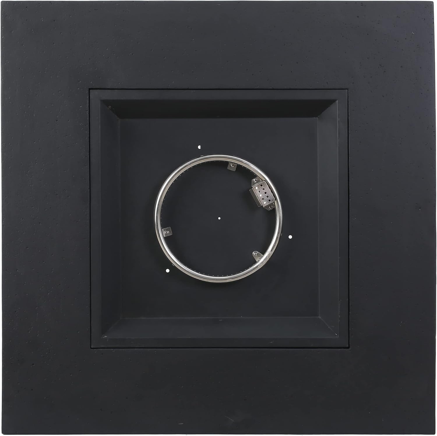 Aidan Outdoor 50,000 BTU Square Fire Pit (No Tank Holder) - Lightweight Concrete - Dark Gray