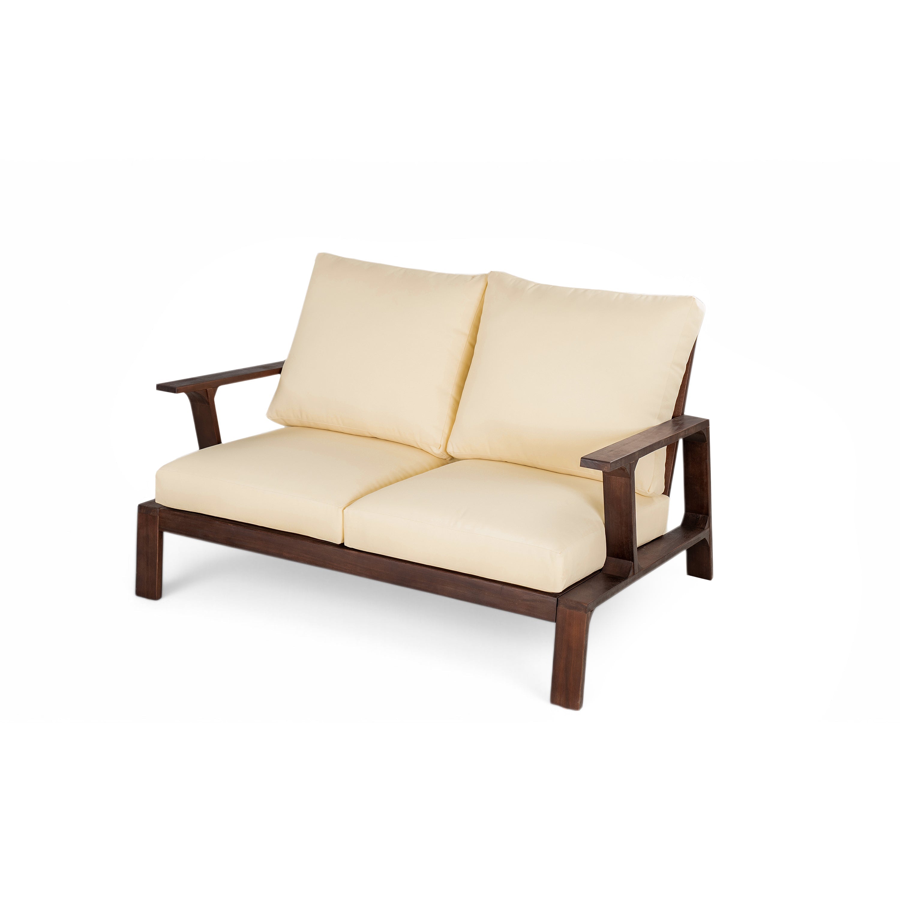 4- Piece Outdoor Sofa Set with Cushions and Coffee Table