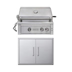 Edgestar 60K BTU 30-Inch Built-In Grill Kit With Insulated Jacket And Double Access Doors [GRL300IBKIT]