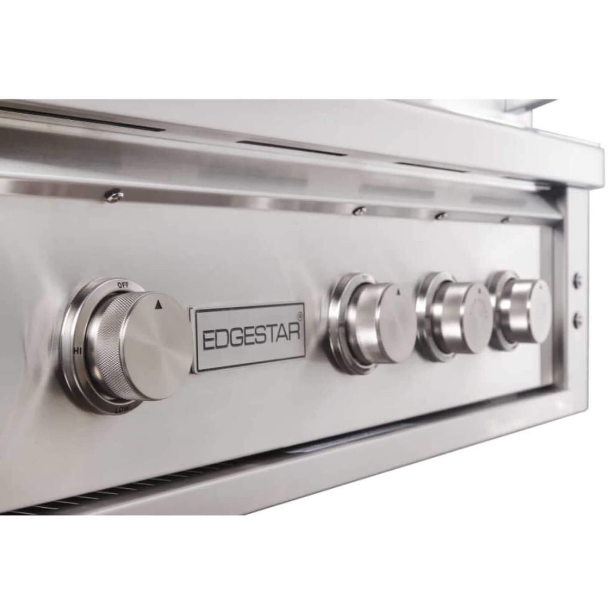 Edgestar 60K BTU 30-Inch Freestanding LED Lighting Grill And Cart With Rotisserie