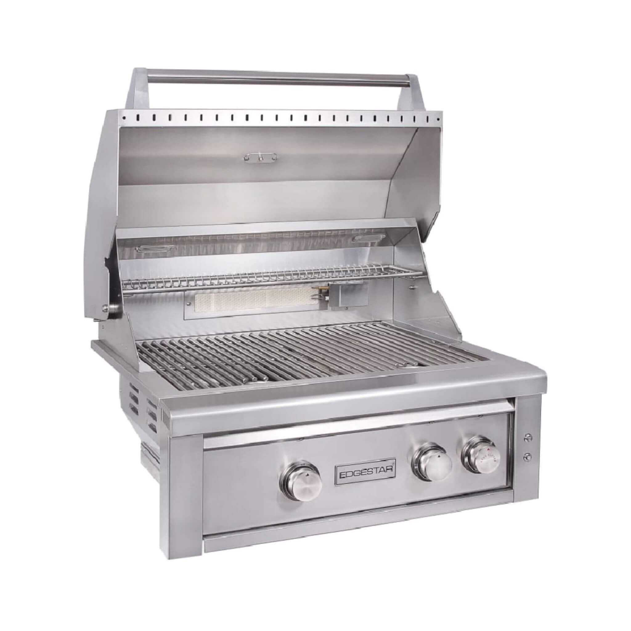 Edgestar 60K BTU 30-Inch Freestanding LED Lighting Grill And Cart With Rotisserie