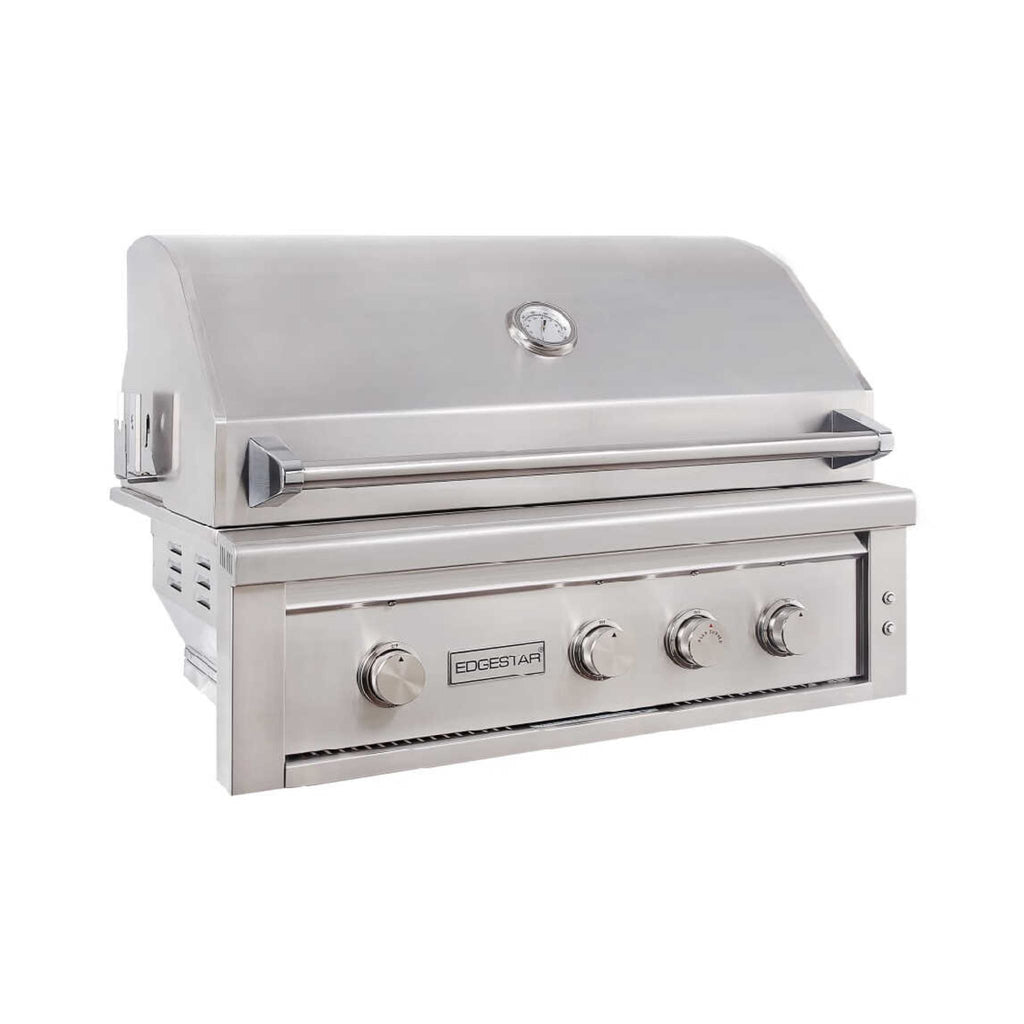 Edgestar 89K BTU 36-Inch Built-In Grill With Insulated Jacket And Double Access Doors [GRL360IBKIT]