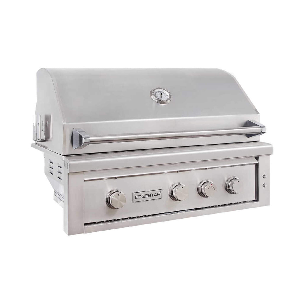 Edgestar 89K BTU 36-Inch Built-In Grill With Rotisserie And LED Lighting