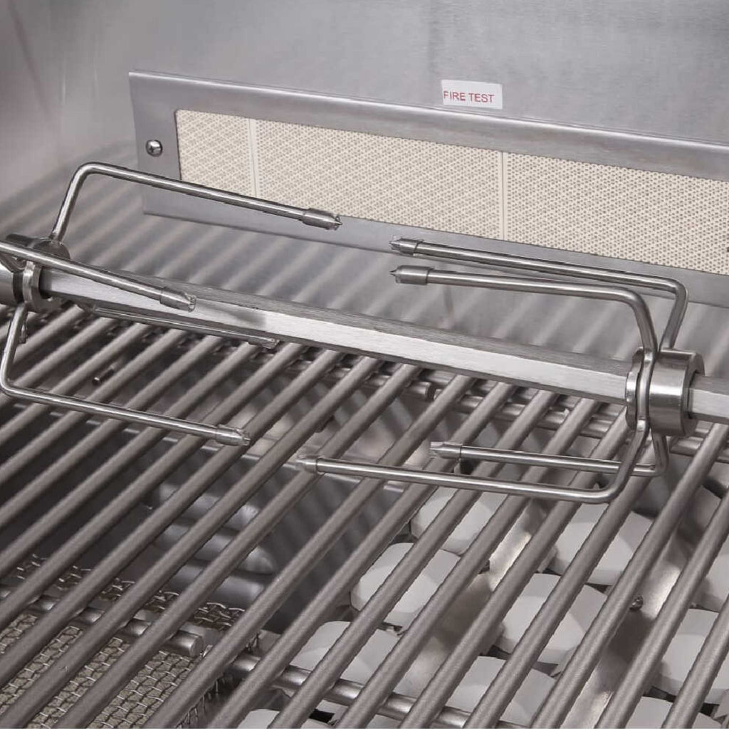 Edgestar 89K BTU 36-Inch Freestanding LED Lighting Grill And Cart With Rotisserie
