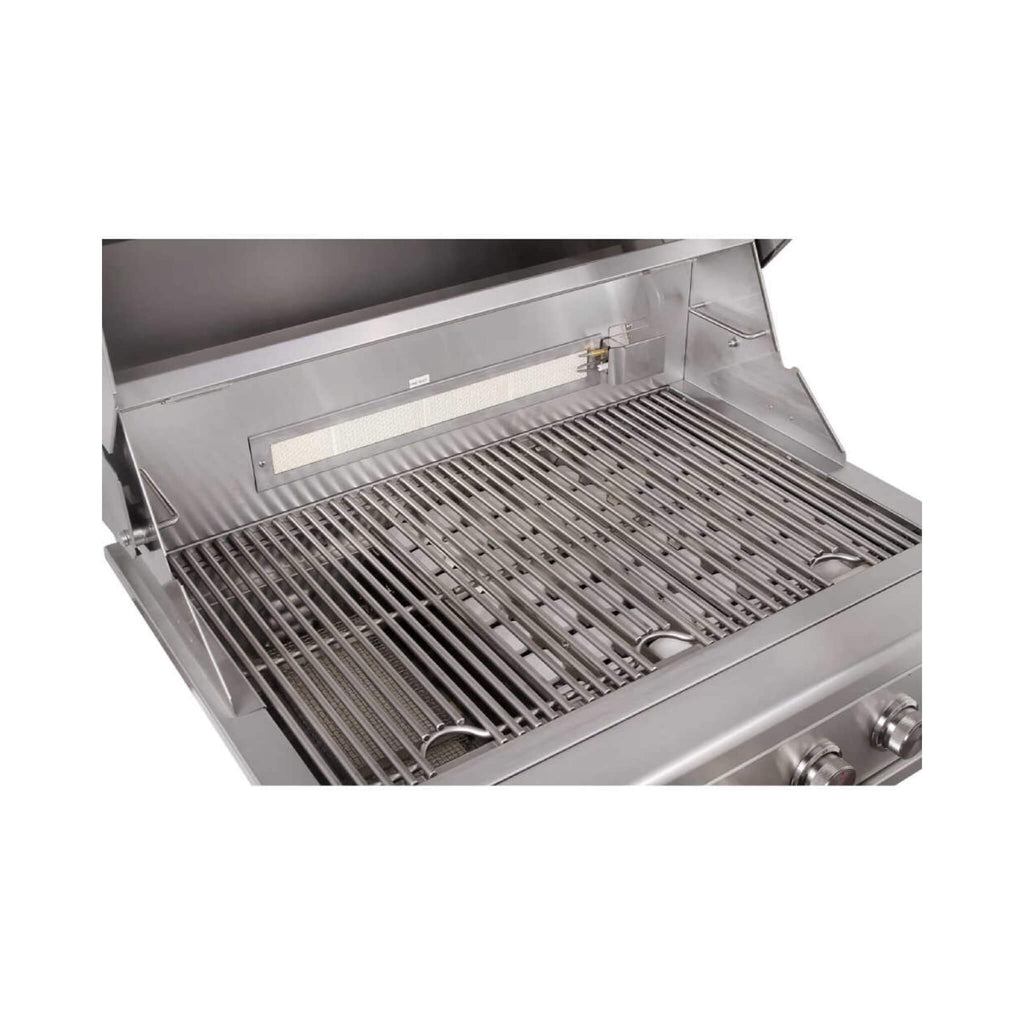 Edgestar 89K BTU 36-Inch Freestanding LED Lighting Grill And Cart With Rotisserie