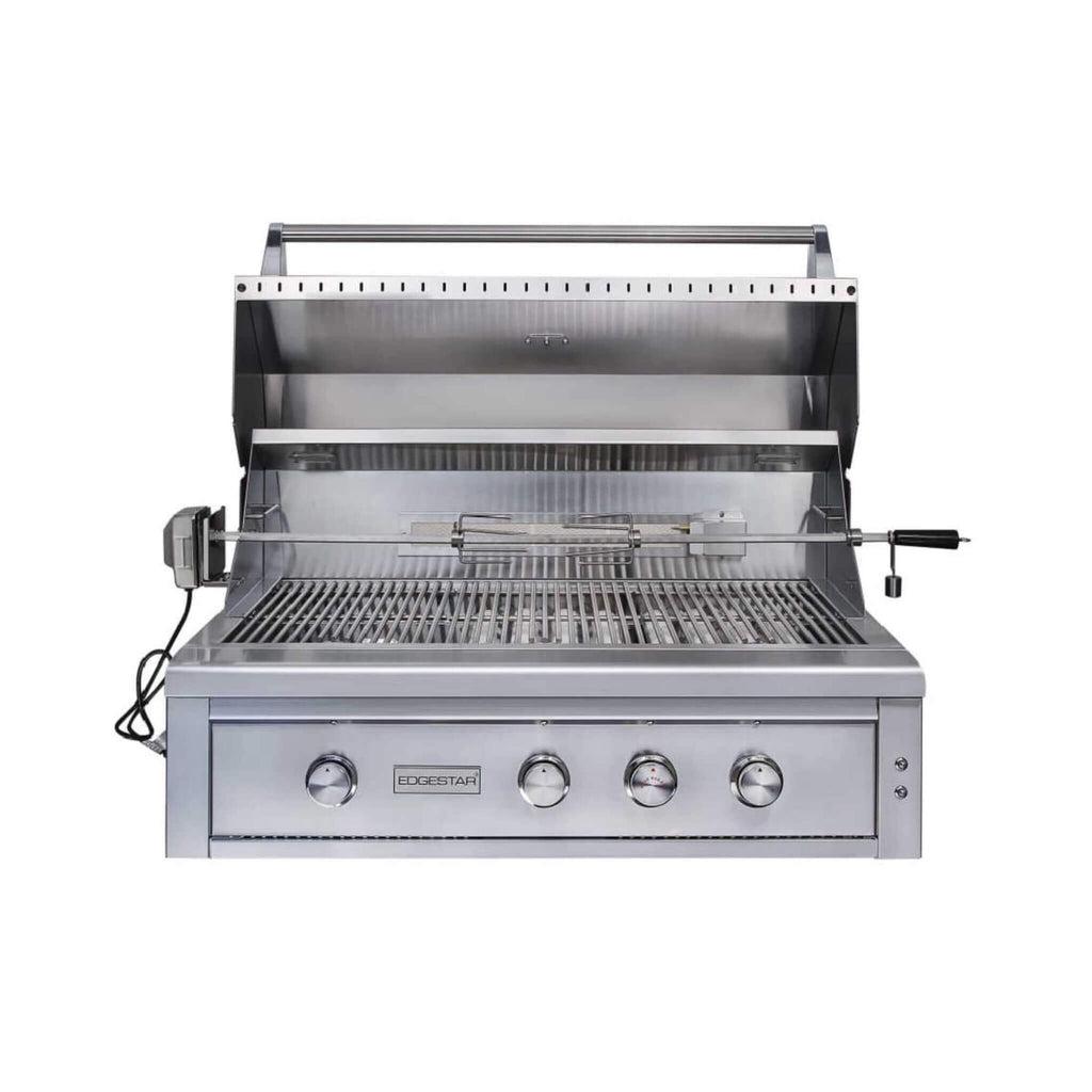 Edgestar 89K BTU 42-Inch Freestanding Grill And Cart With Rotisserie And Lighted Knobs [GRL420FS]