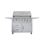 Edgestar 89K BTU 42-Inch Freestanding Grill And Cart With Rotisserie And Lighted Knobs [GRL420FS]