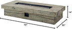 Manteo 70" Rectangular Outdoor Patio Fire Pit Table
