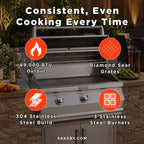Fire Magic Choice 36-Inch Multi-User Built-In Grill with Analog Thermometer