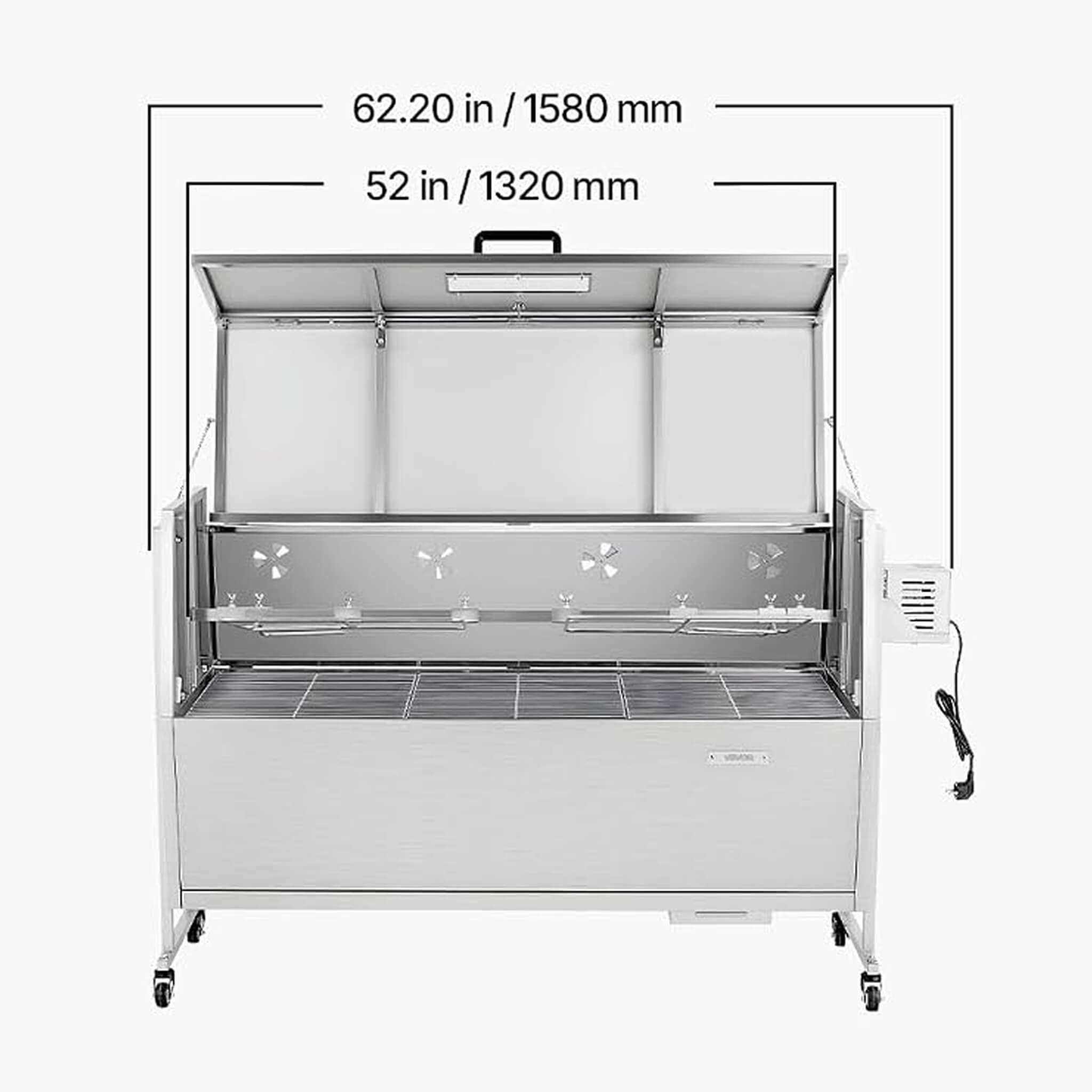 Heavy-Duty Rotisserie BBQ Grill | Spit Roaster for Pig, Lamb & Chicken