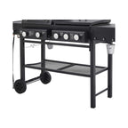 Castelle Flame Heavy-Duty All-In-One Outdoor 5-Burner 56K BTU Liquid Propane Grill