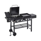 Castelle Flame Heavy-Duty All-In-One Outdoor 5-Burner 56K BTU Liquid Propane Grill