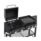 Castelle Flame Heavy-Duty All-In-One Outdoor 5-Burner 56K BTU Liquid Propane Grill