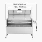 Heavy-Duty Spit Roaster Rotisserie BBQ Grill for Pig, Lamb and Chicken